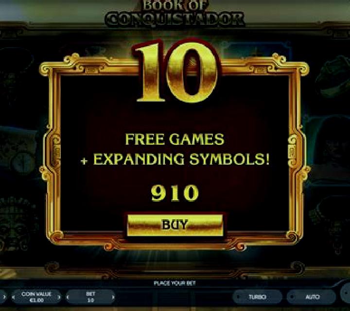 Book of Conquistador slot game