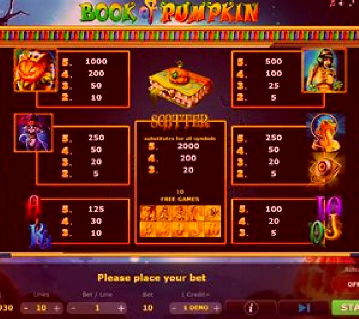Book of Pumpkin (Five Men Games) slot