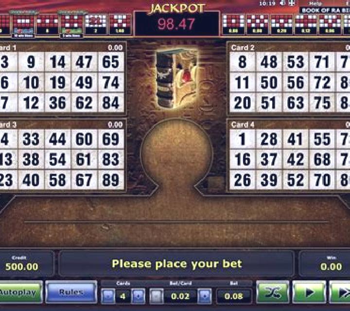Book of Ra Multi Card Bingo Deluxe online slot