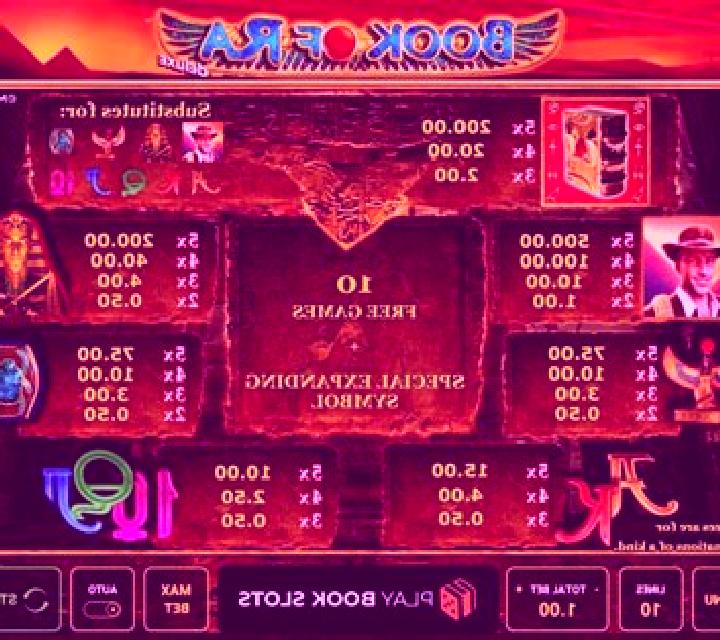 Book of Ra Symbol Select slot game