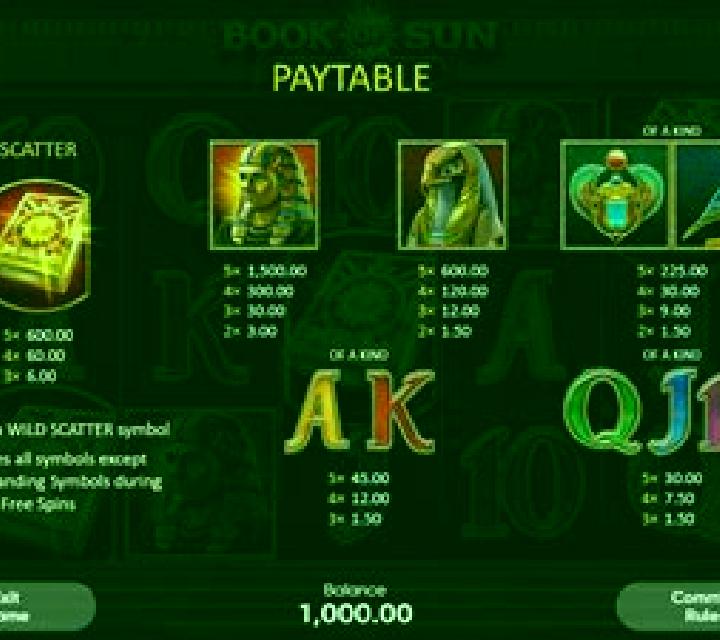 Book of Sun Choice slot game