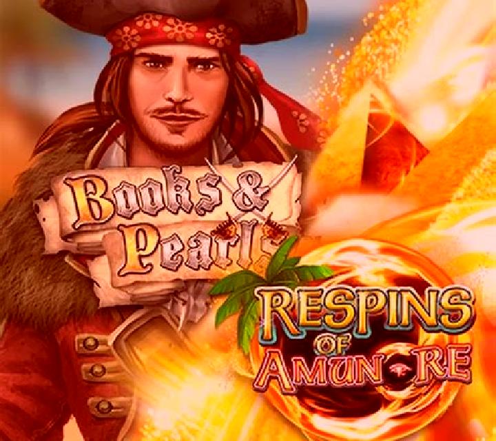 Books and Pearls Respins of Amun-Re slot game