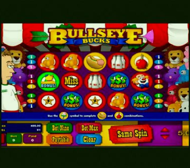 Bullseye Bucks slot game