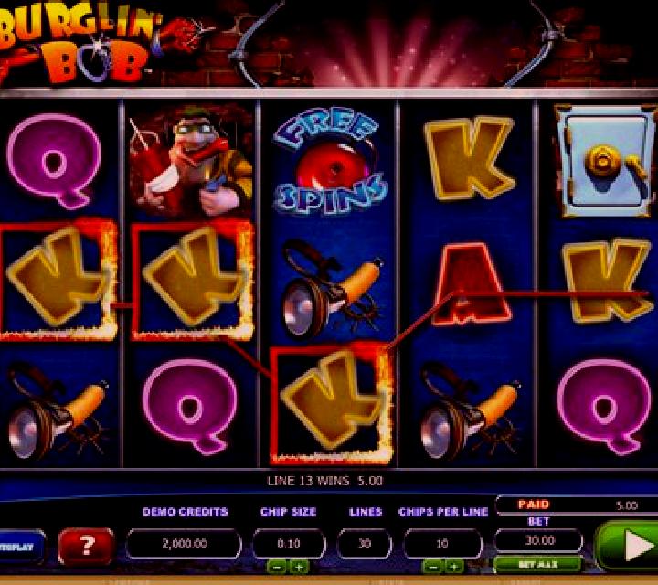 Burglin Bob slot machine