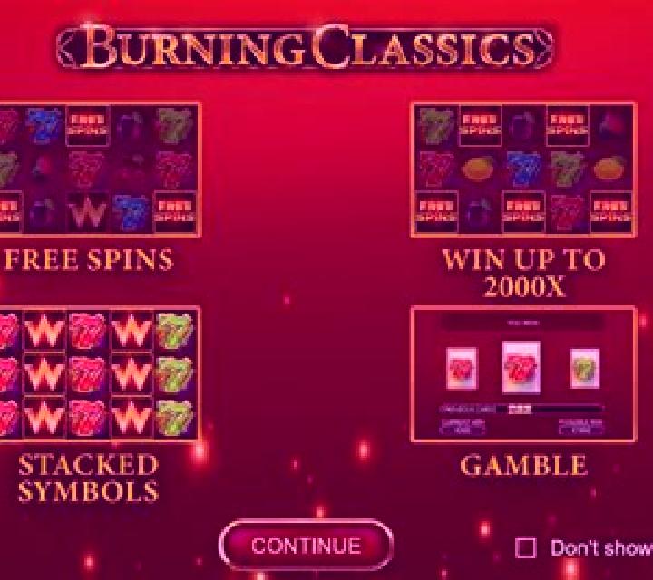 Burning Classics slot machine