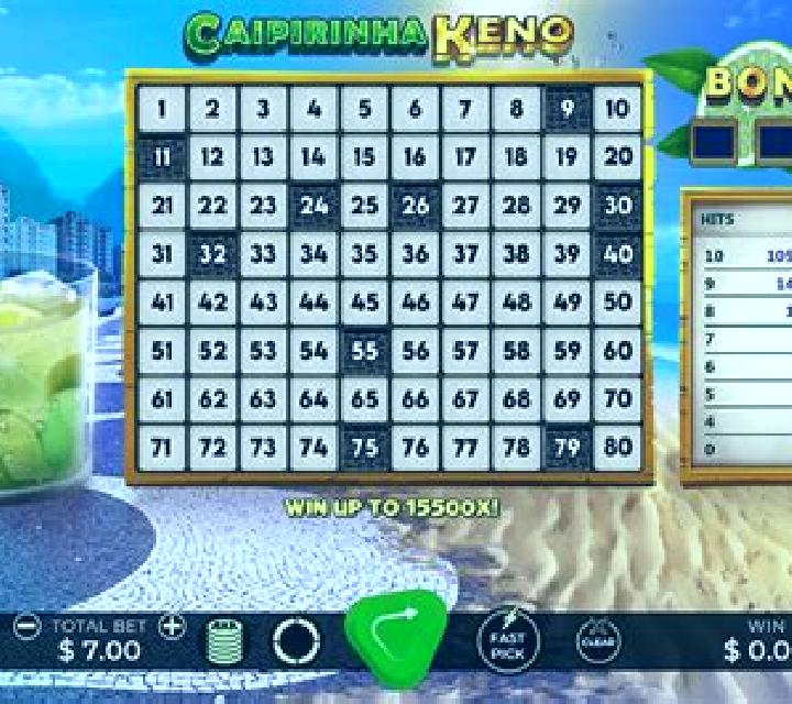Caipirinha Keno slot game