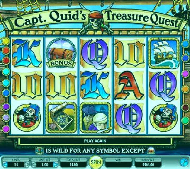Captain Quids Treasure Quest slot game