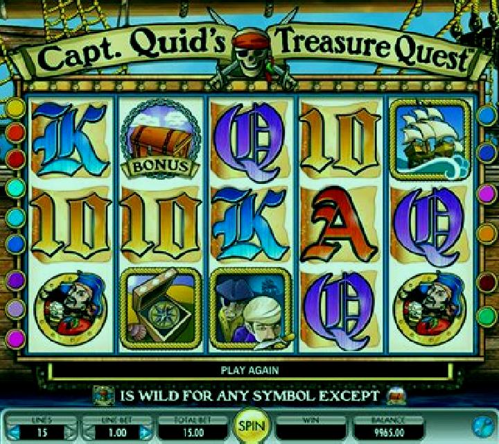 Captain Quids Treasure Quest slot machine