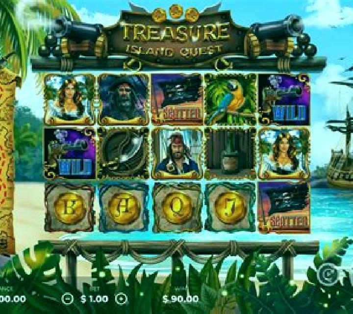 Captain s Quest Treasure Island slot machine