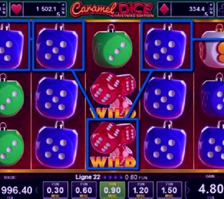 Caramel Dice Christmas Edition slot machine