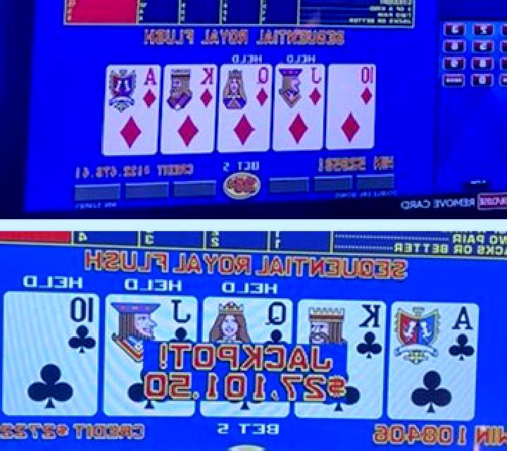 Caribbean Poker Royal Flush Jackpot slot game