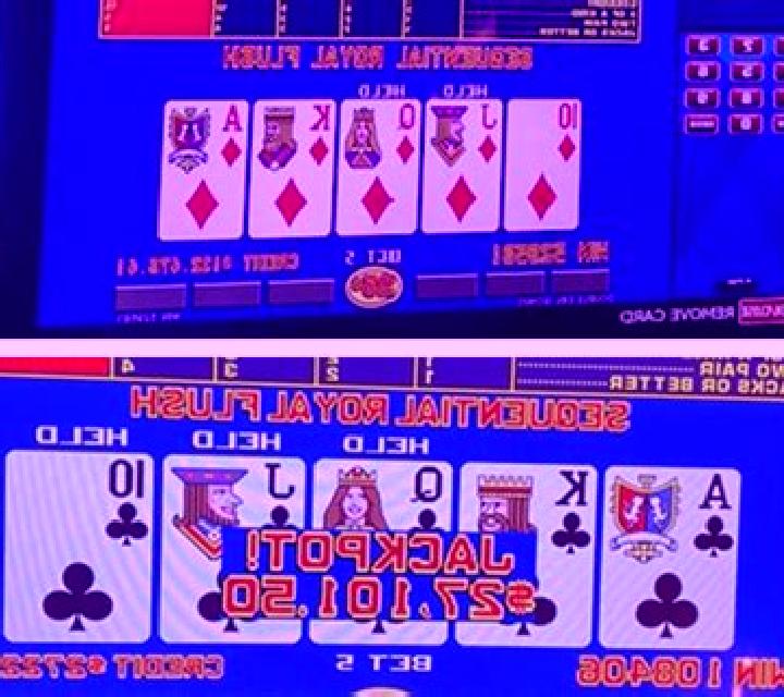 Caribbean Poker Royal Flush Jackpot slot machine