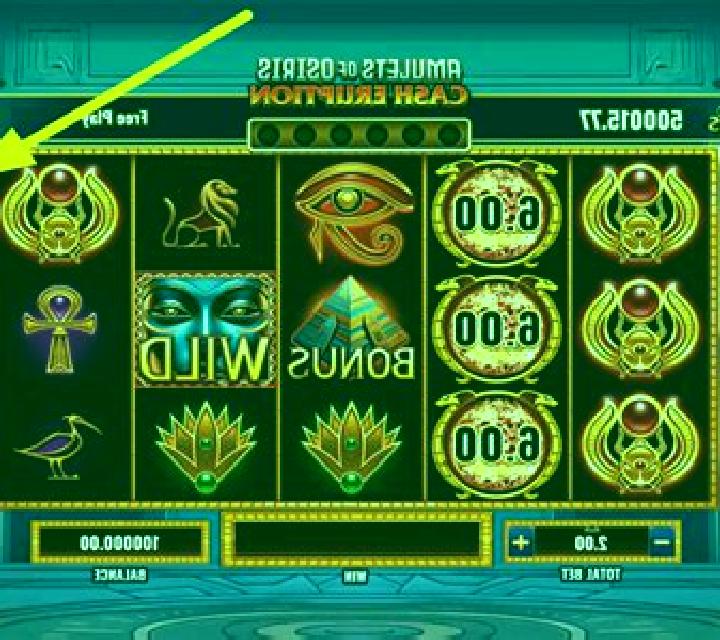 Cash Eruption MegaJackpots Amulets of Osiris slot