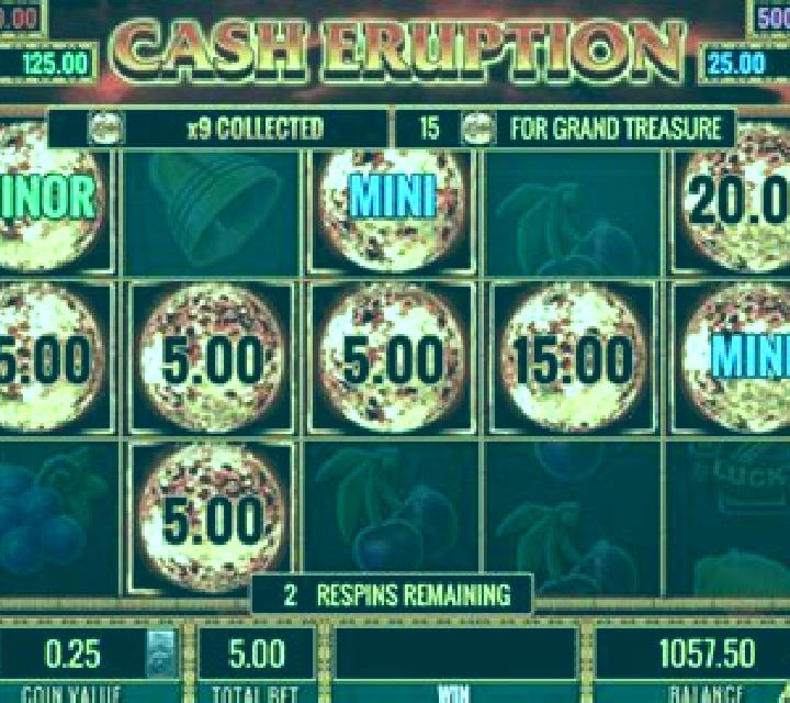 Cash Eruption MegaJackpots slot game