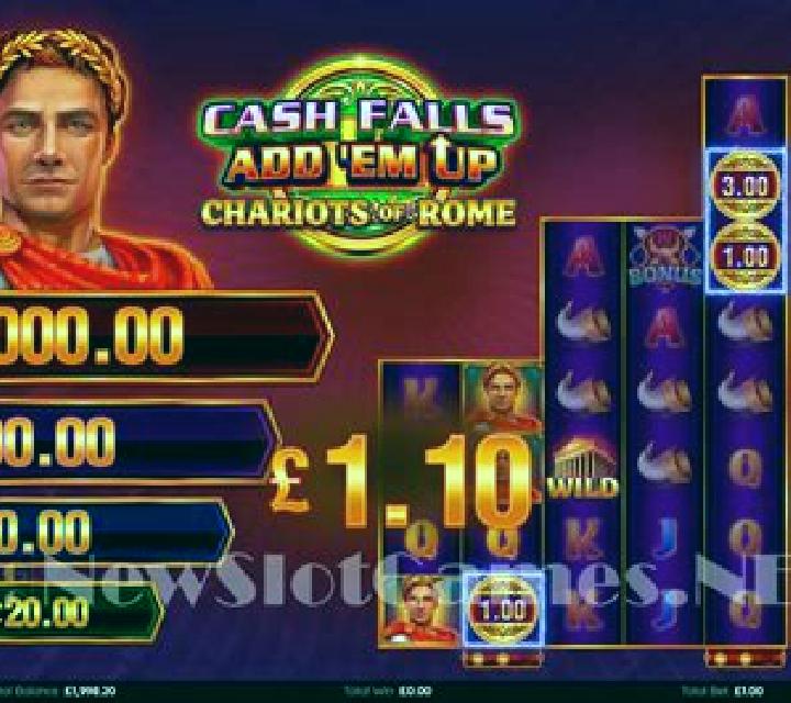 Cash Falls: Add Em Up Chariots of Rome slot