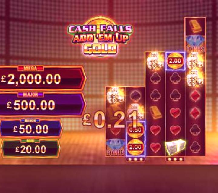 Cash Falls: Add Em Up Gold slot game