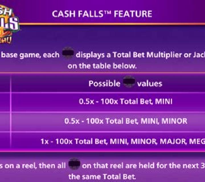 Cash Falls Huo Zhu slot game