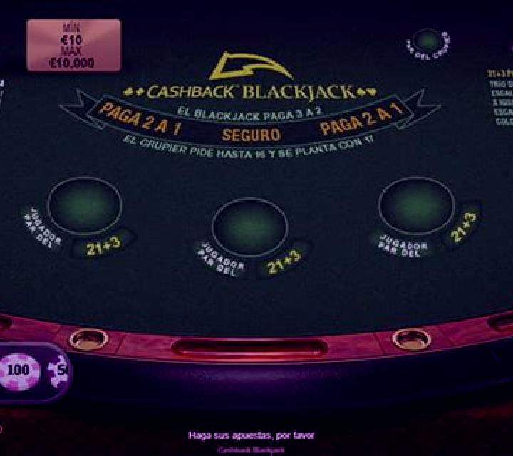 Cashback Blackjack (Playtech) online slot