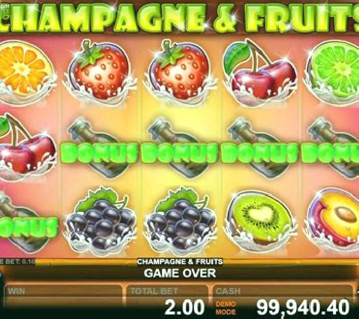 Champagne & Fruits slot