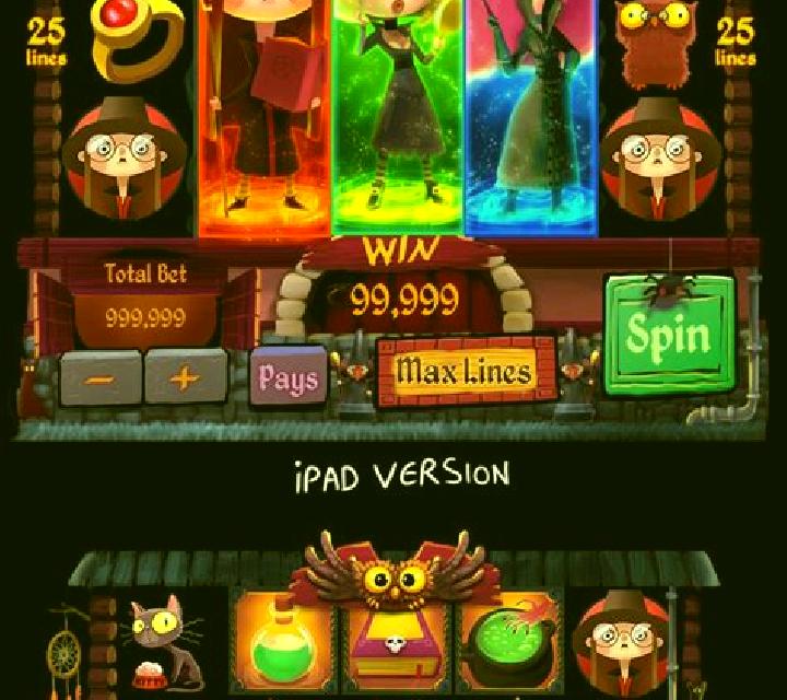 Charming Witches Magic Flight slot machine