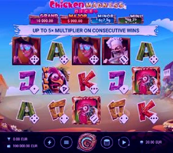 Chicken Madness Dice slot machine