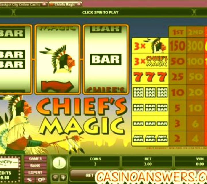 Chief s Magic slot machine