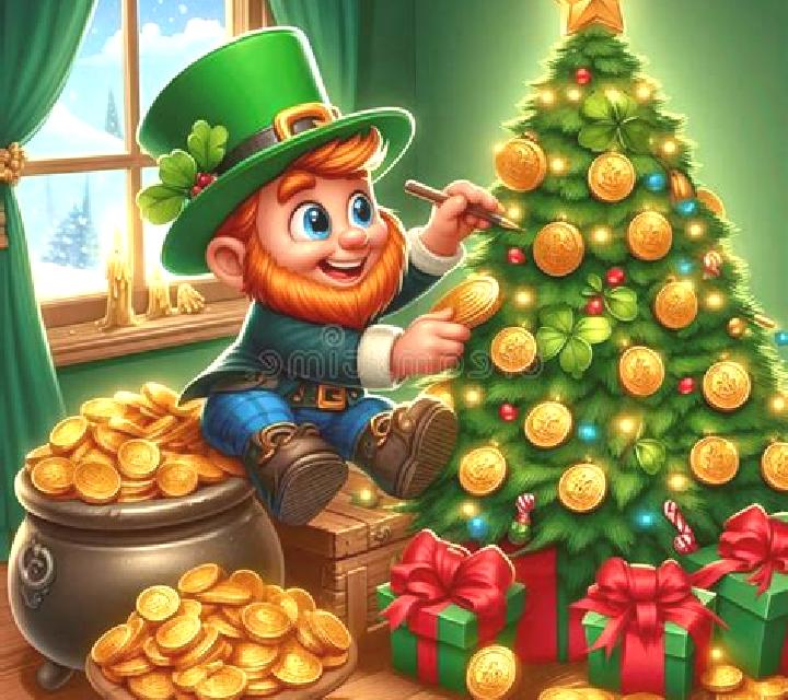 Christmas Leprechaun Money slot machine