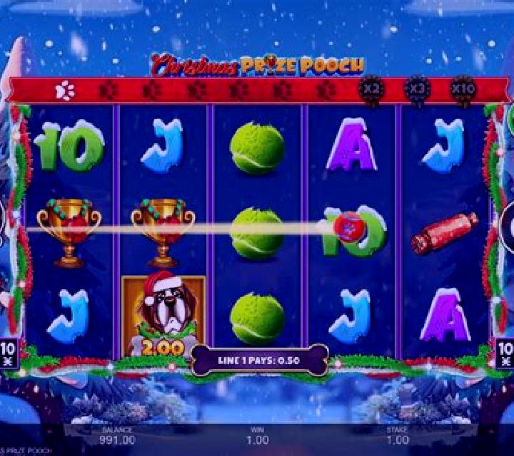Christmas Prize Pooch slot game