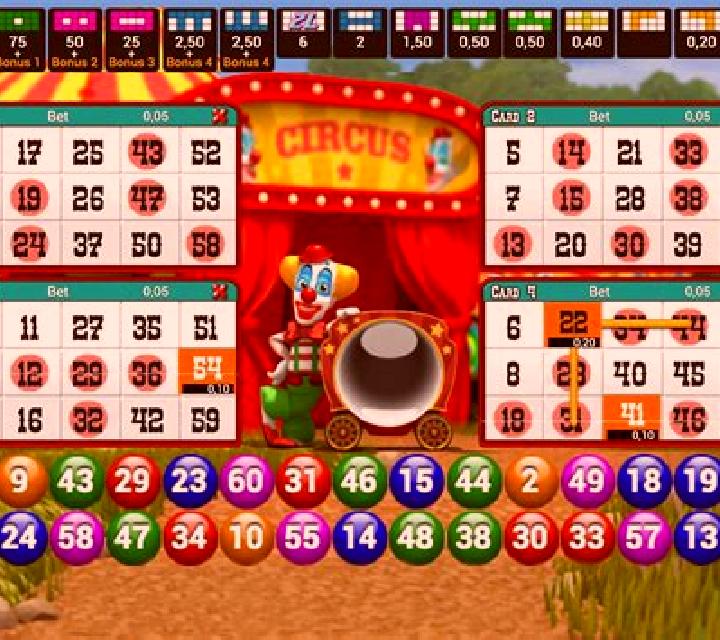 Circus Bingo slot game