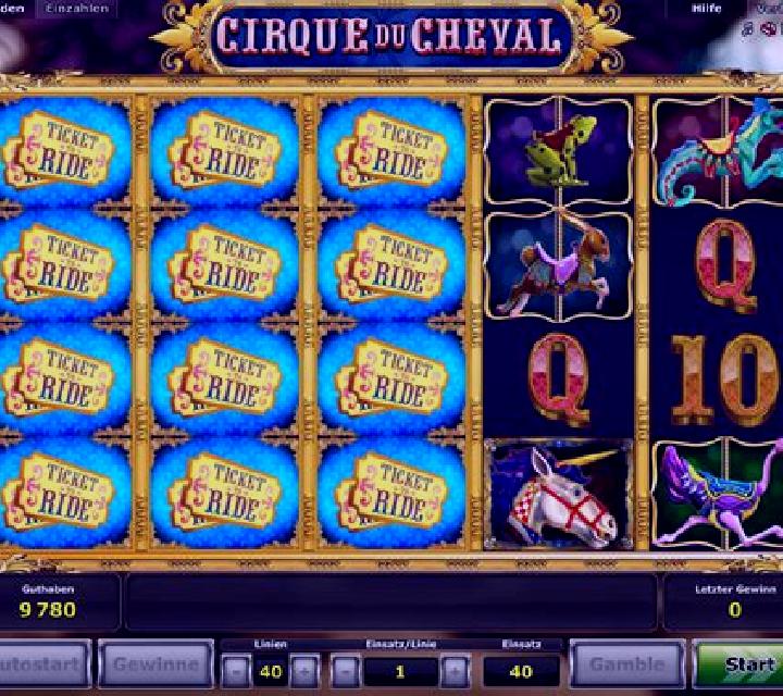 Cirque du Cheval slot machine
