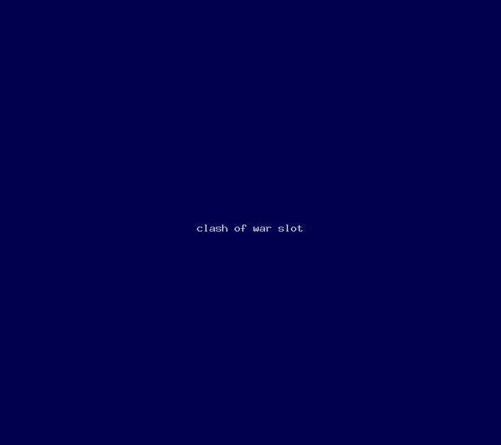 Clash of War slot