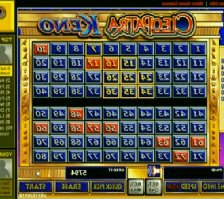 Cleopatra Keno slot machine