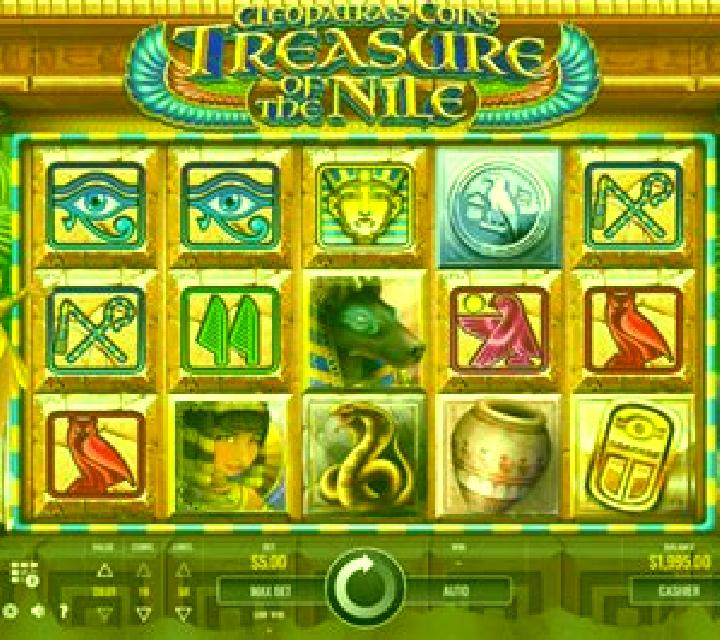 Cleopatra s Coins Treasure of the Nile online slot