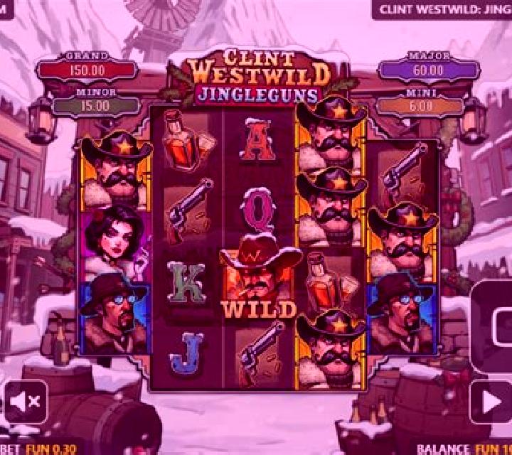 Clint Westwild: Jingleguns slot machine