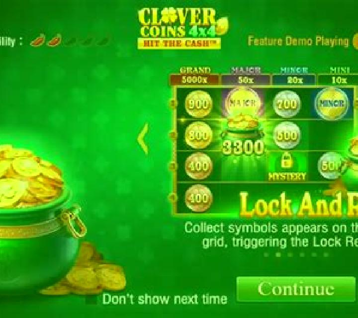 Clover Coins 4x4 online slot