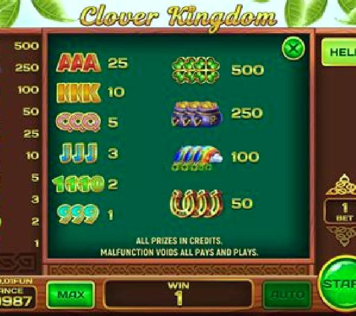 Clover Kingdom (Pull Tabs) slot