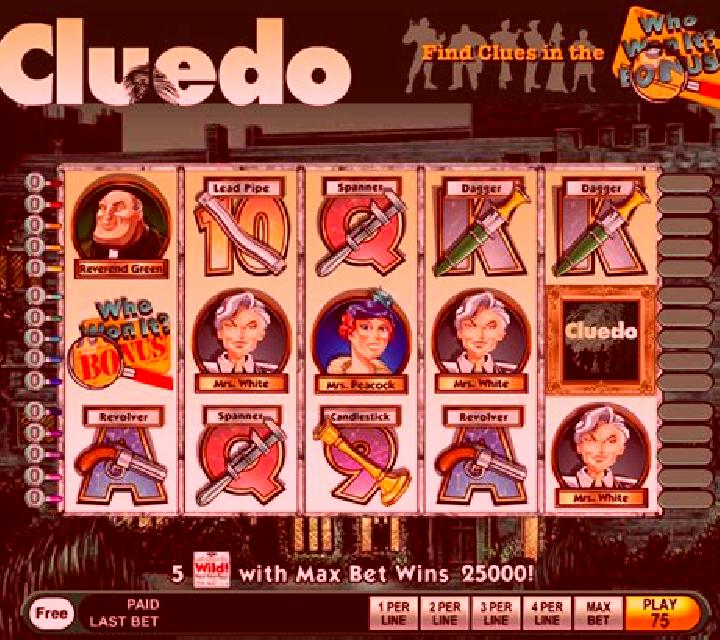 Cluedo (IGT) slot machine