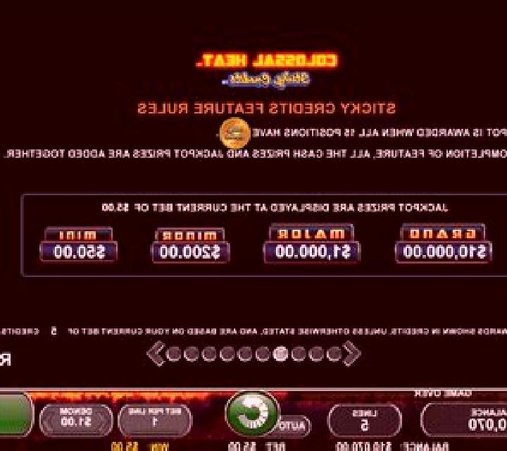 Colossal Heat Sticky Credits slot