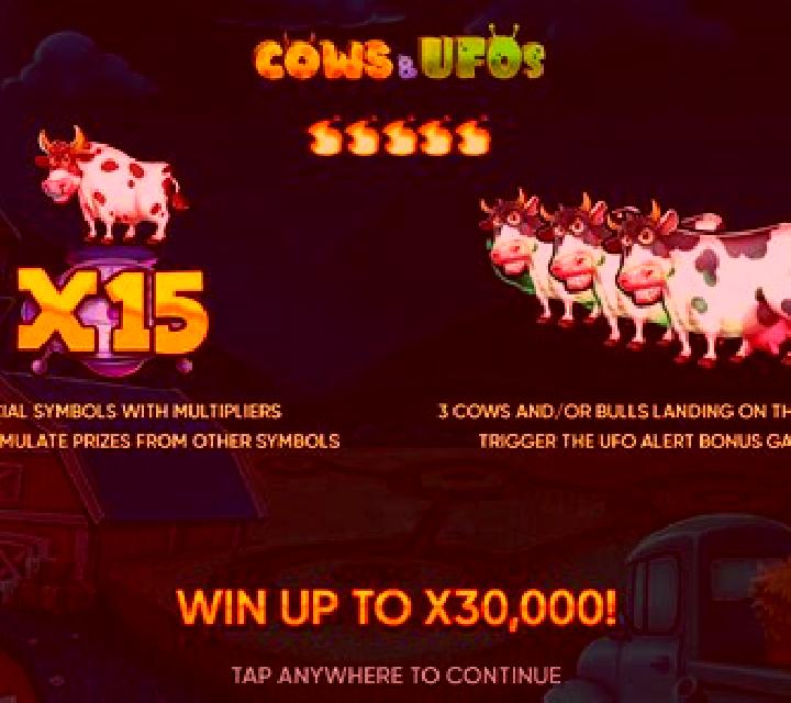 Cows vs Aliens slot game