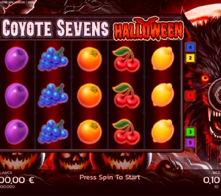 Coyote Sevens Halloween slot game