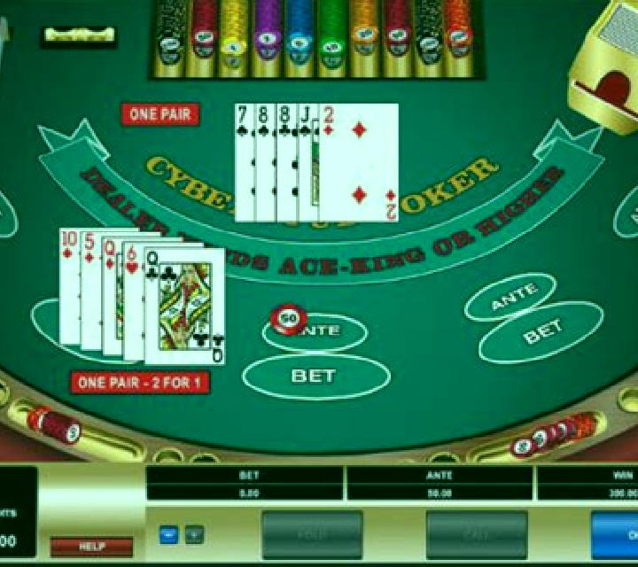 Cyber Stud Poker slot game