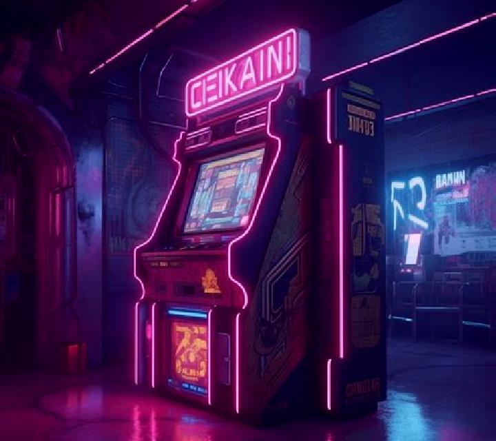 Cyberpunk slot machine