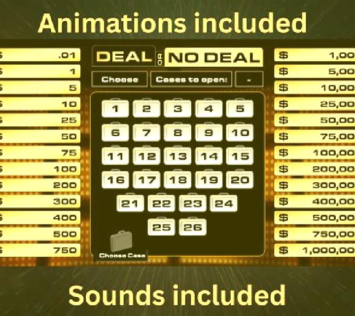 Deal or No Deal Prize Lines slot machine