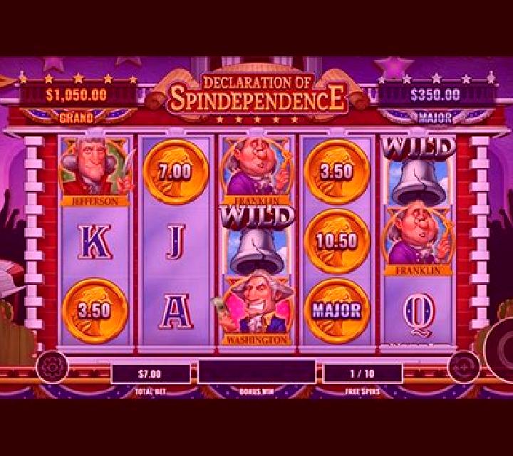 Declaration of Spindependence slot game