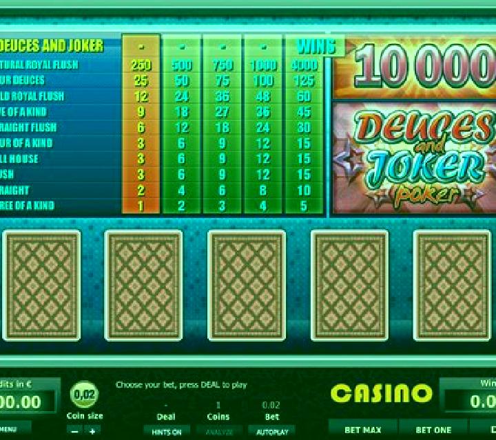 Deuces and Joker MH (Rival) slot machine