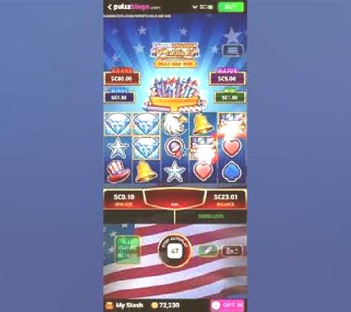 Diamond Explosion Patriots slot machine