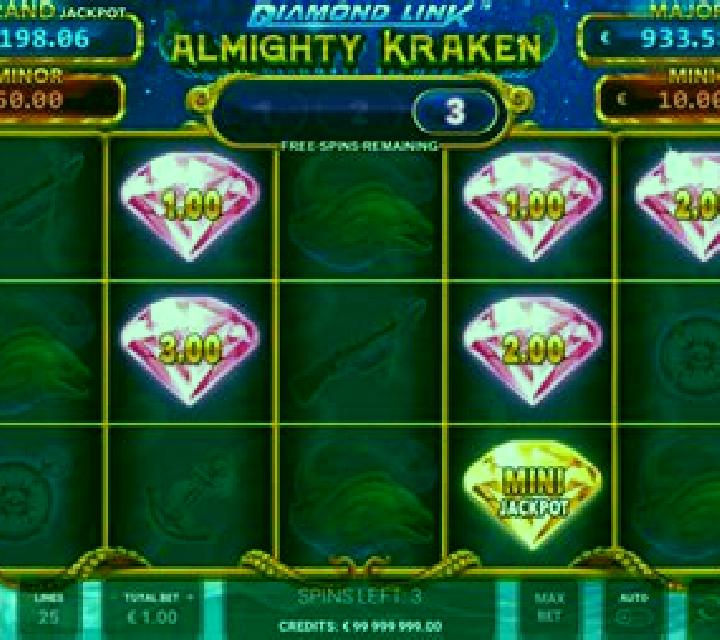 Diamond Link Almighty Kraken online slot