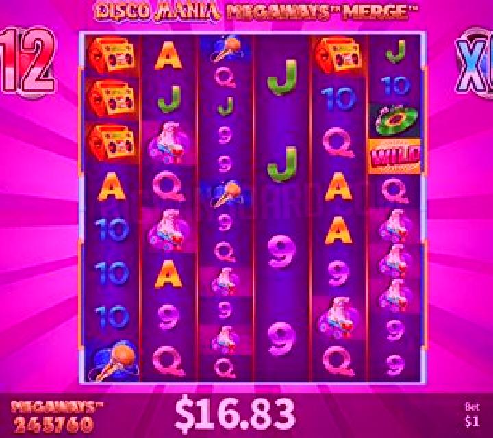 Disco Mania Megaways Merge slot