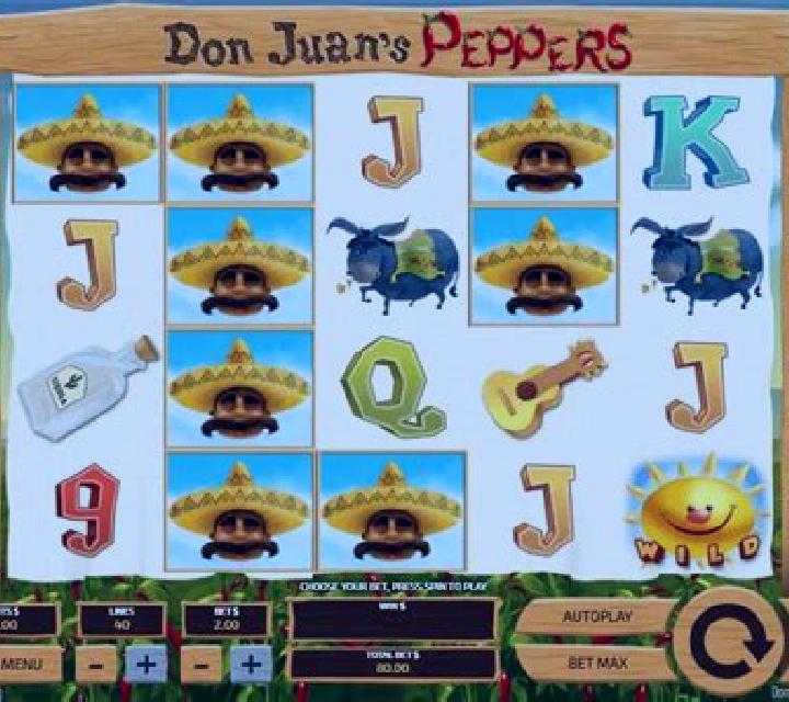 Don Juan s Peppers (Tom Horn Gaming) slot machine