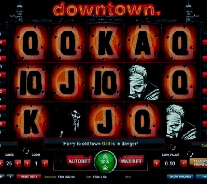 Downtown slot machine